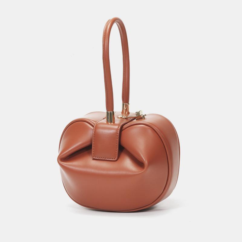 Schoolbag Women's Green Hifashion Cowhide Genuine Leather Mini Cloud Dumpling Bag Top Handle Small Evening Party Handbag Casual Daily Clutch Purse