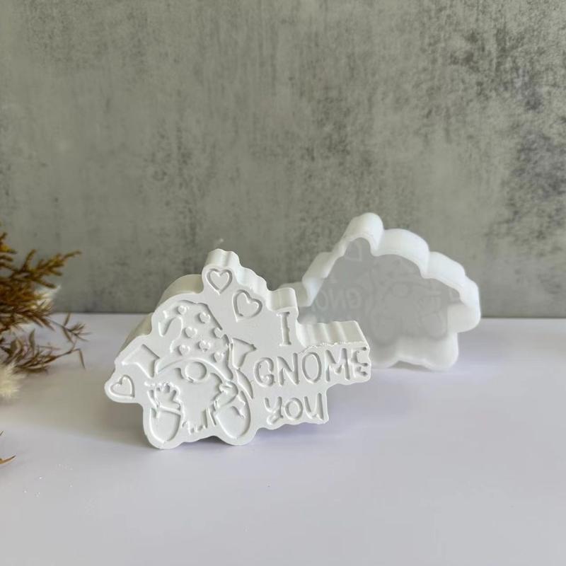 Christmas Silicone Molds Gypsum Decoration Mold  Scented Candle Mold Table Ornament Making Tool for Making Crafts