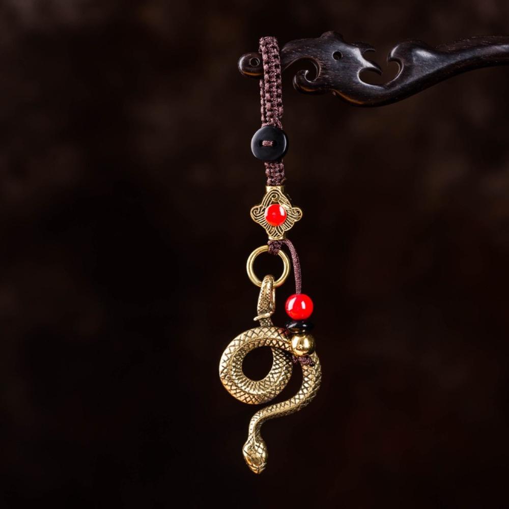 Wealth Zodiac Keychain Animals Car Key Chain Charm Snake Key Ring Men