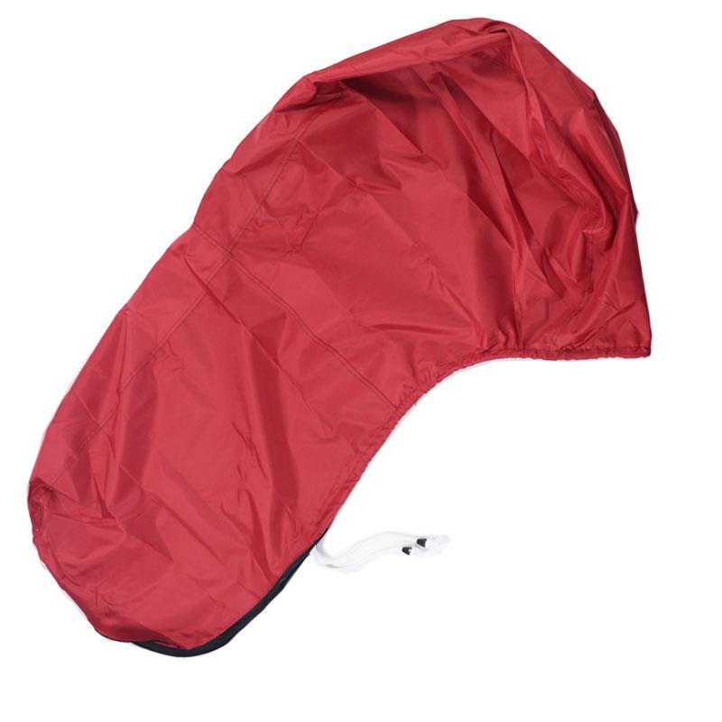 420D Full Outboard Motor Cover Upgraded Waterproof UV Resistant Outboard Engines Heavy Duty Motor Hood Cover Fits Motor Red