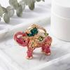 Rhinestone Elephant Keychain Vintage Animal Charm Key Ring Pendant Backpack Bag Purse Decoration Accessory Party Favors