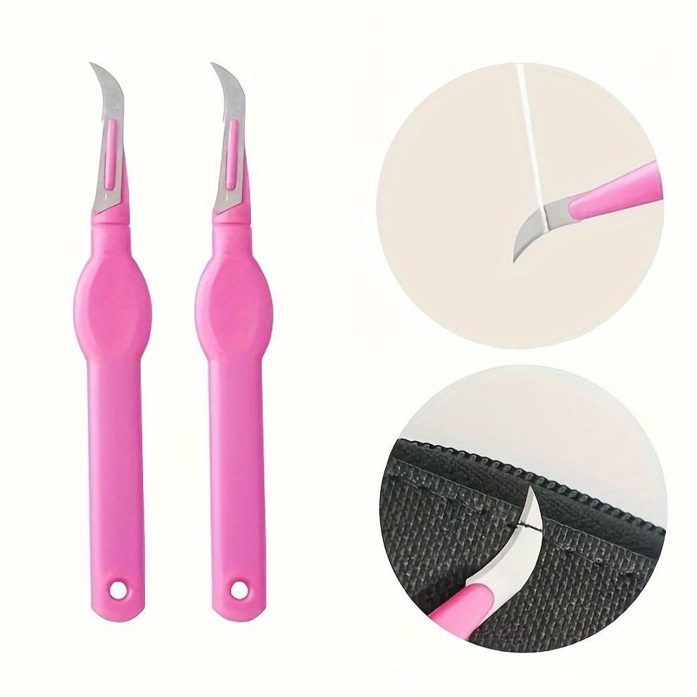 

1pc Sewing Opener with Purple Plastic Handle, Used for Sewing Thread and Tools