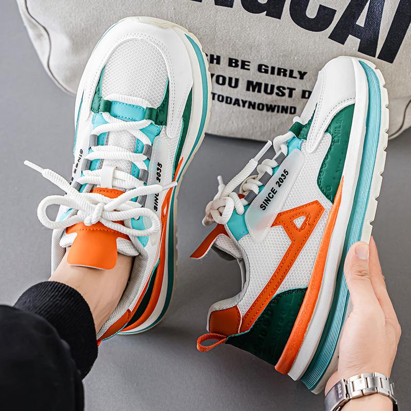 Versatile Trendy Internet Celebrity Same Style Light Luxury Fashionable Casual Shoes Spring and Autumn New Retro Men's Shoes