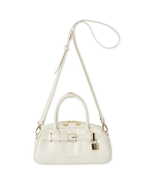 Lily Brown Mini Boston Bag LWGB259323 IVR 2-Way Women's