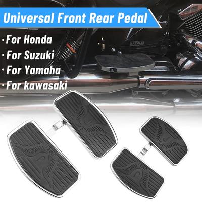 Universele Motorfiets Voor Achter Driver Passagier Voetsteun Pedaal Treeplank Voetsteun Voor Honda Shadow VT400/750 Yamaha Kawasaki