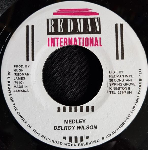 

7inch Record DELROY WILSON Medley NONE Redman Internat 1989 Jamaica Reggae Ska Dub Used