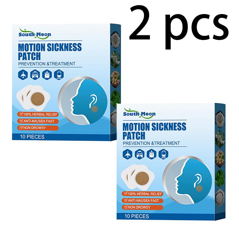 South Moon Motion Sickness Patch Relieve Seasickness Tinnitus Motion Sickness Nausea Portable Adults and Children Behind the Ear Patch