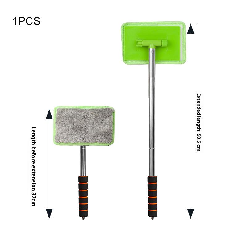 Telescopic Automobile Windshield Water Scraper Wiper Auto Cleaning Tool with Window Cleaning Brush And Cloth for Glass Surface