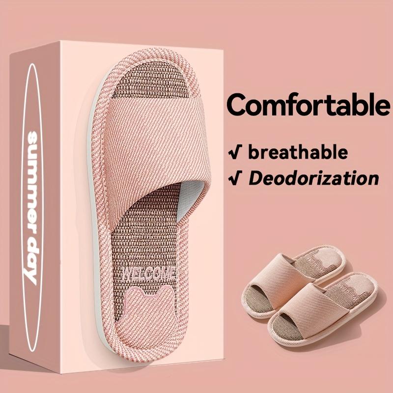 

[Льняные тапочки нового стиля] Льняные тапочки нового стиля 2025 года для мужчин и женщин | Удобные, нескользящие, влагопоглощающие, с мягкой подошвой, для домашнего использования 42-43