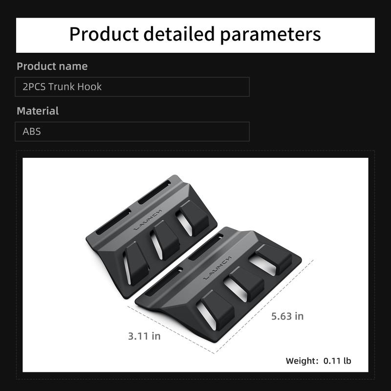 LUCKEASY for Tesla Model Y Juniper Launch/YL 2025 2026 Rear Trunk Hook Hidden Organizer Umbrella Bag Hanger Storage