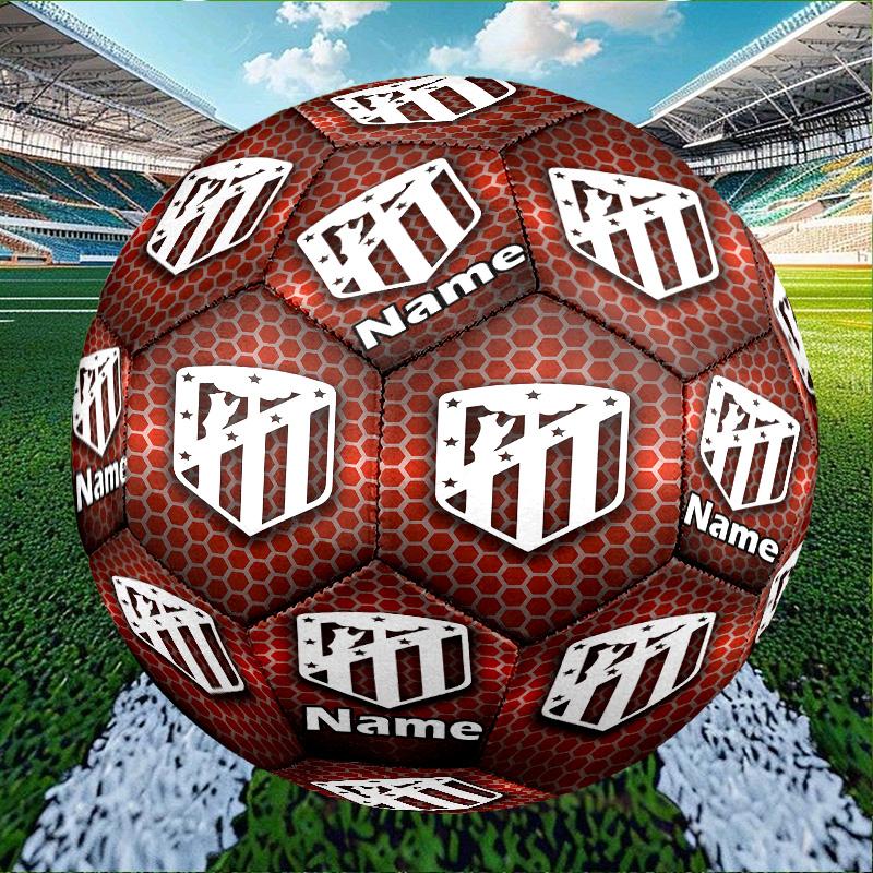 Custom Name Personalized Football team-A Print Size 5 Soccer Ball Training & Match Football, for Team, Kicking, Gift for Football Enthusiasts