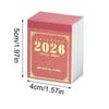 Small 2026 Calendar Daily Tear-Off Portable Agenda 2026 Daily Calendar Mini Planner for Planning Schedule Appointment Home