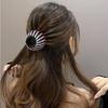 New Fashion Girls Hair Claw Women Hair Clamp Grab Barrettes Korean Fake Crystal Hair Pin Tail Horsetail Buckle Hair Clip Hair Accessories