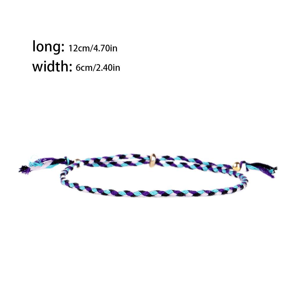 Braided Bracelet Fashion Decor Accessory Jewelry Accessories Adjustable Thread Bracelets with Fringe Decors Birthday Gift