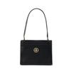 Bally Emblem Fashion Casual Solid Color Grain Leather Tote Shoulder Bag Women bags Black 6306504