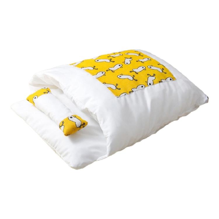 Cat Cave Bed Sleeping Bag Self-Warming Calming & Cosy Pad Cushion with Pillow