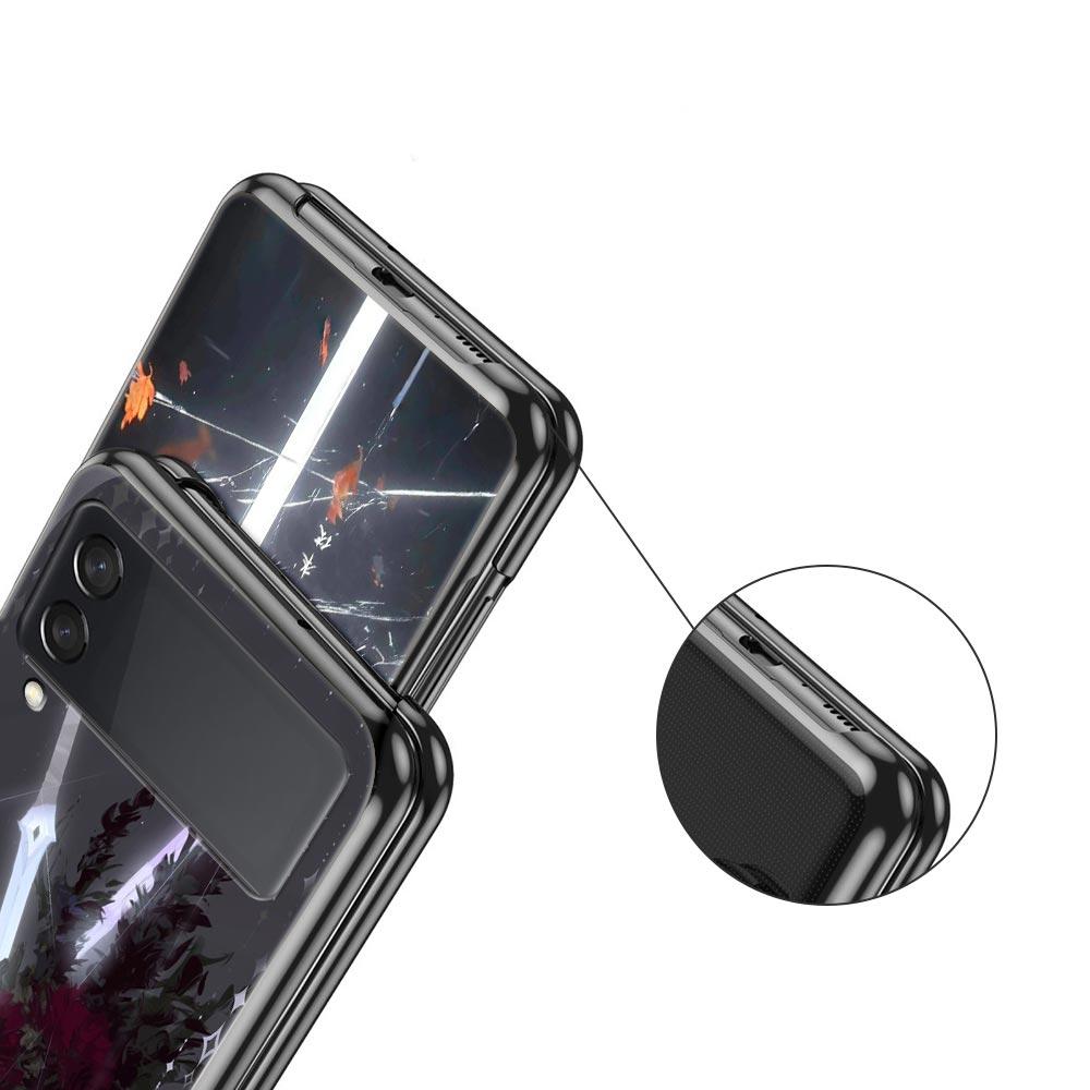 Das Schwert Kreatives Muster Harte PC-Handyhülle Für Samsung Galaxy Z Flip 7 6 5 4 Schwarze Hülle Für Galaxy Z Flip 3 Faltbare Schale