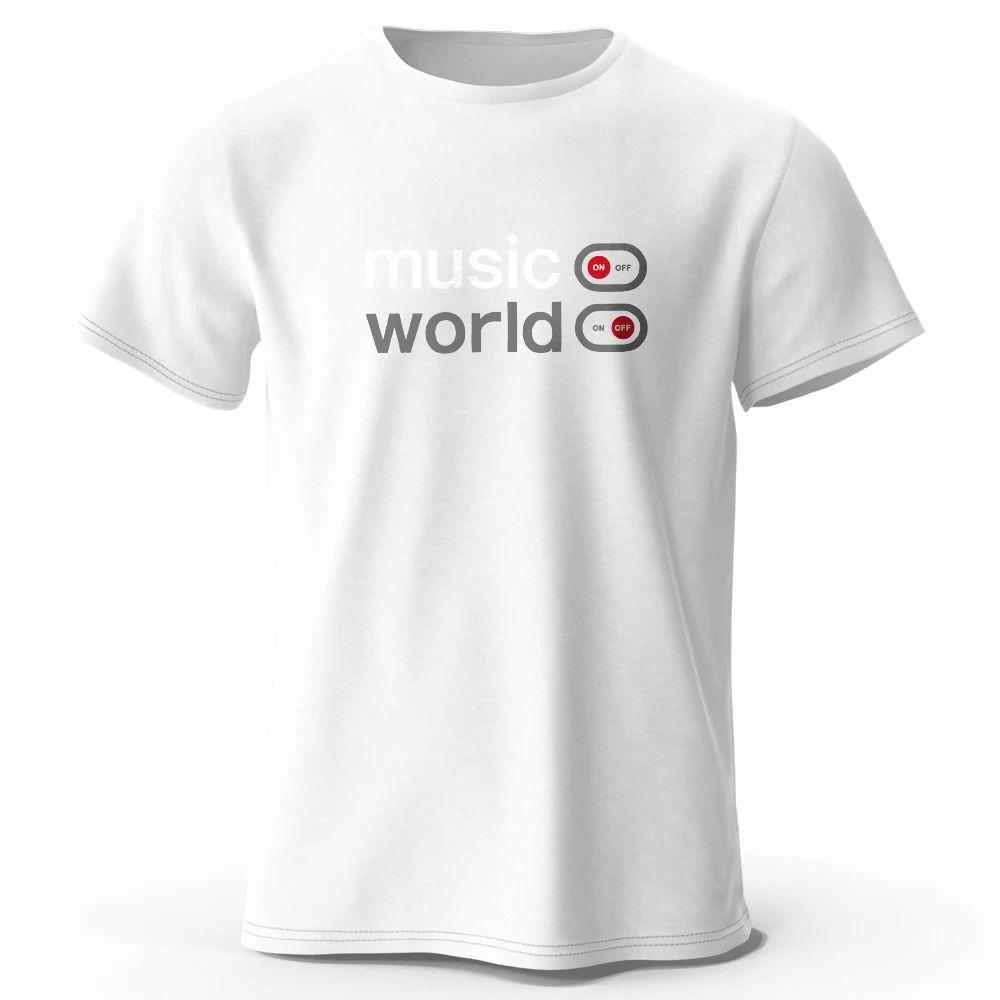 

Y2k Tops Funny Graphic Tees Music World Printed TShirt Print Cotton Oversized Classic T Shirts Casual LooseTops Unisex 4XL