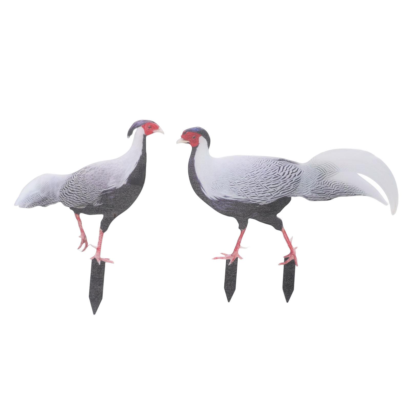 

Animal Garden Stakes Multipurpose Double Sided Innovative Waterproof Garden Decorative Statues for Pearl Chicken