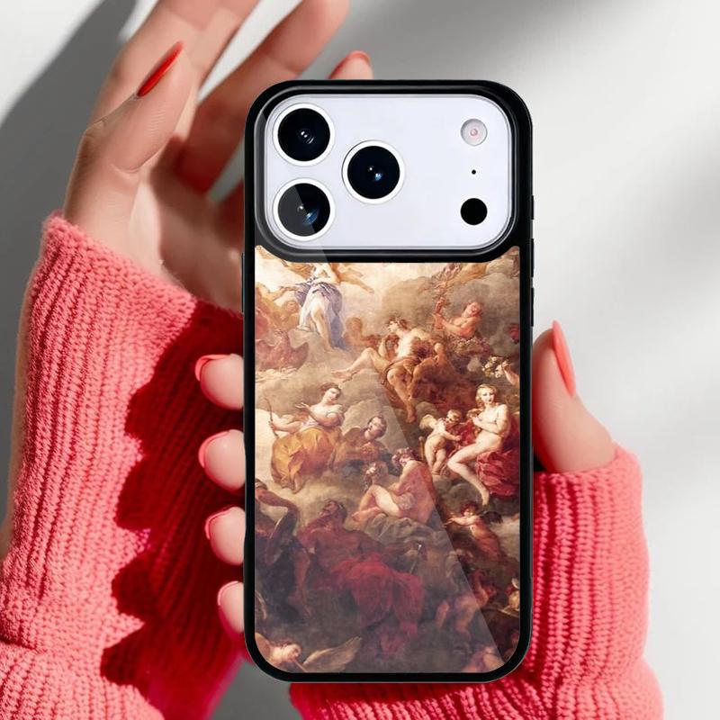 Renaissance Art Paint Phone Case for iPhone 17 Air 16e 15 14 13 Pro Max Back Cover for 12 11 Pro Coque