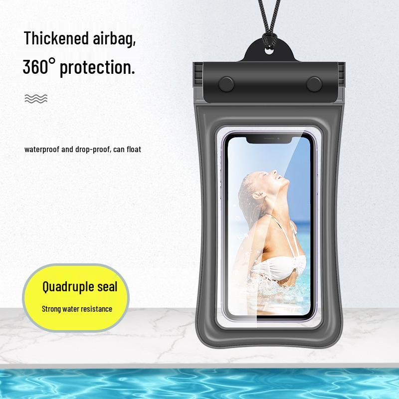 Waterproof Phone Case for Outdoor Swimming, Diving, Rafting, and Rainproof Protection. Touchable 8-Level Waterproof Cover for Delivery Riders.