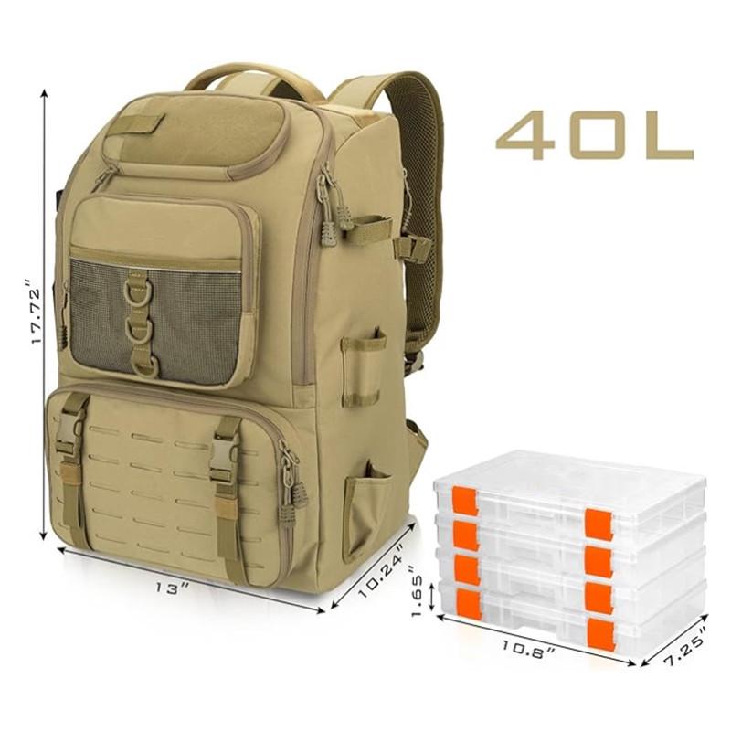 In-Stock Outdoor Fishing Backpack: Foldable, Multi-Functional, Large Capacity