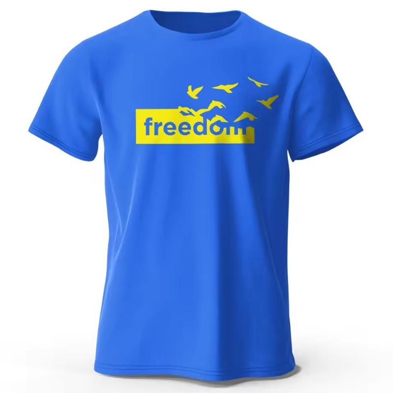 Men's Letter Print T-Shirt Breathable Casual Street Trend 3D Printing