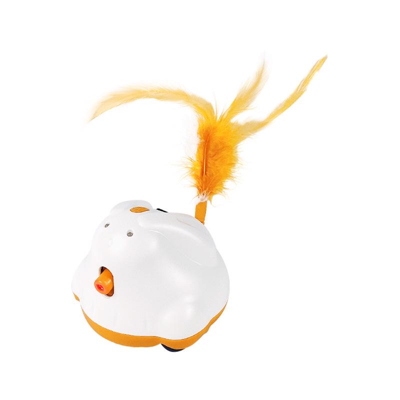Electric Cat Toy: Automatic Feather Teaser & Infrared Turntable with Cat Ball