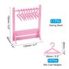 Uxcell Ohrringhalter-Set mit 8 Kleiderbügeln, Acryl-Ohrringhalter Organizer Ständer Rack Ohrring-Displayhalter für Steckerchen