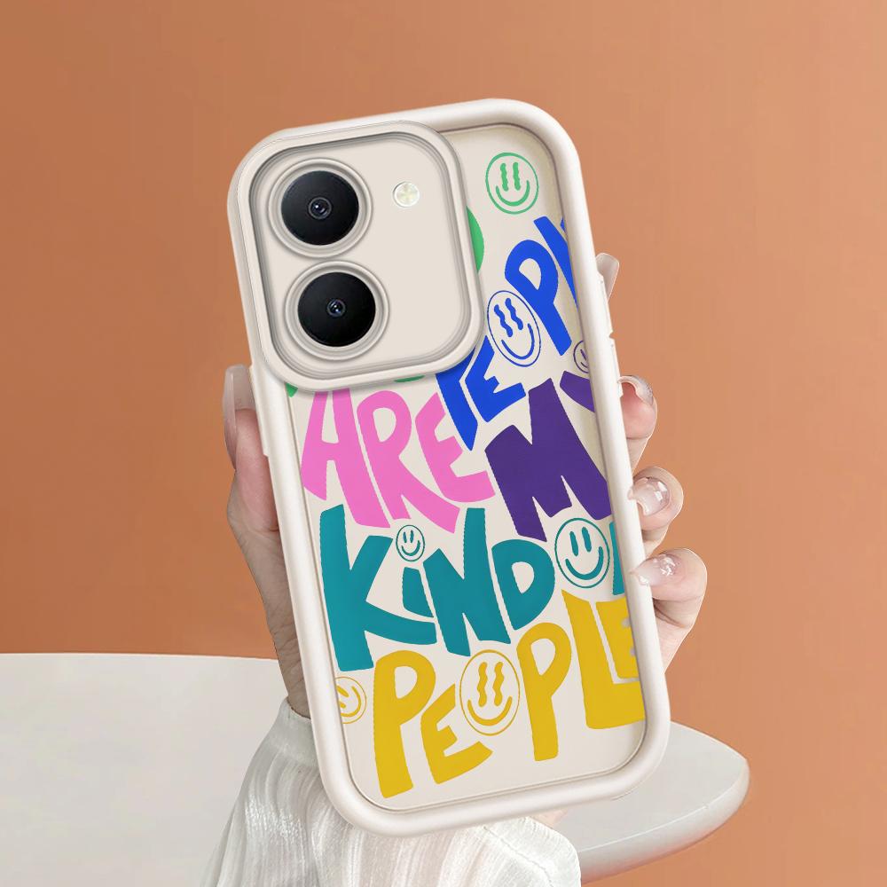 Soft Silicone Square Ladders Cartoon Pattern Full Cover Camera Protection Shockproof Case for iPhone Infinix Tecno Vivo