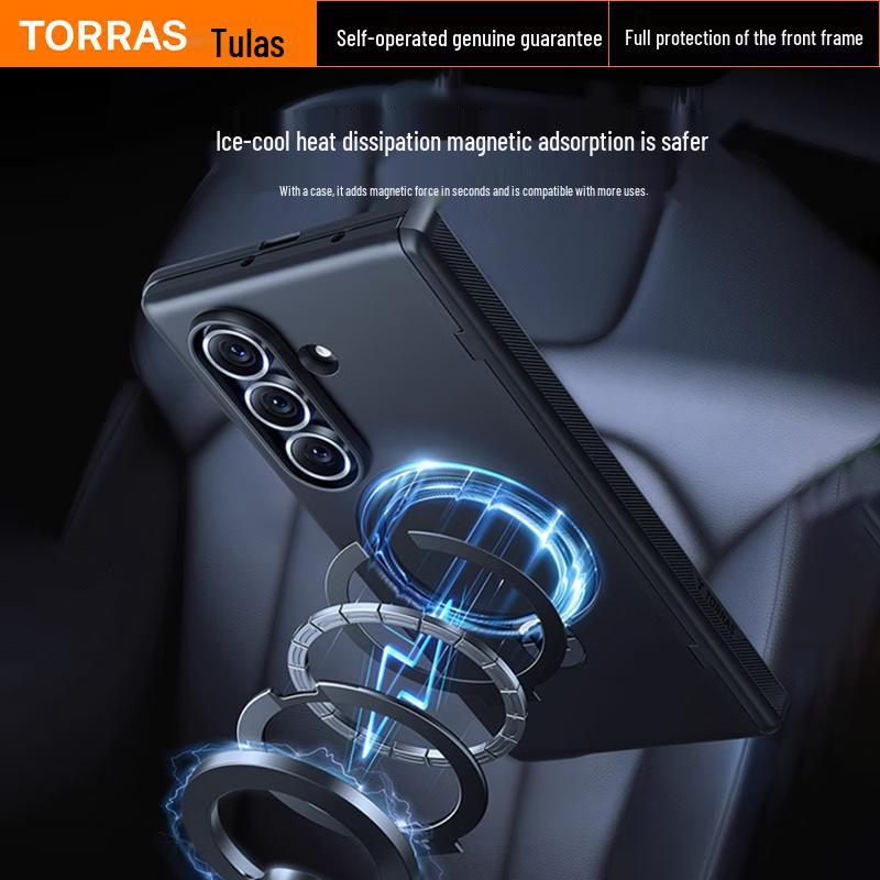 TORRAS Ultradünne magnetische Scharnier-Pivot-Hülle für Samsung Z Fold7