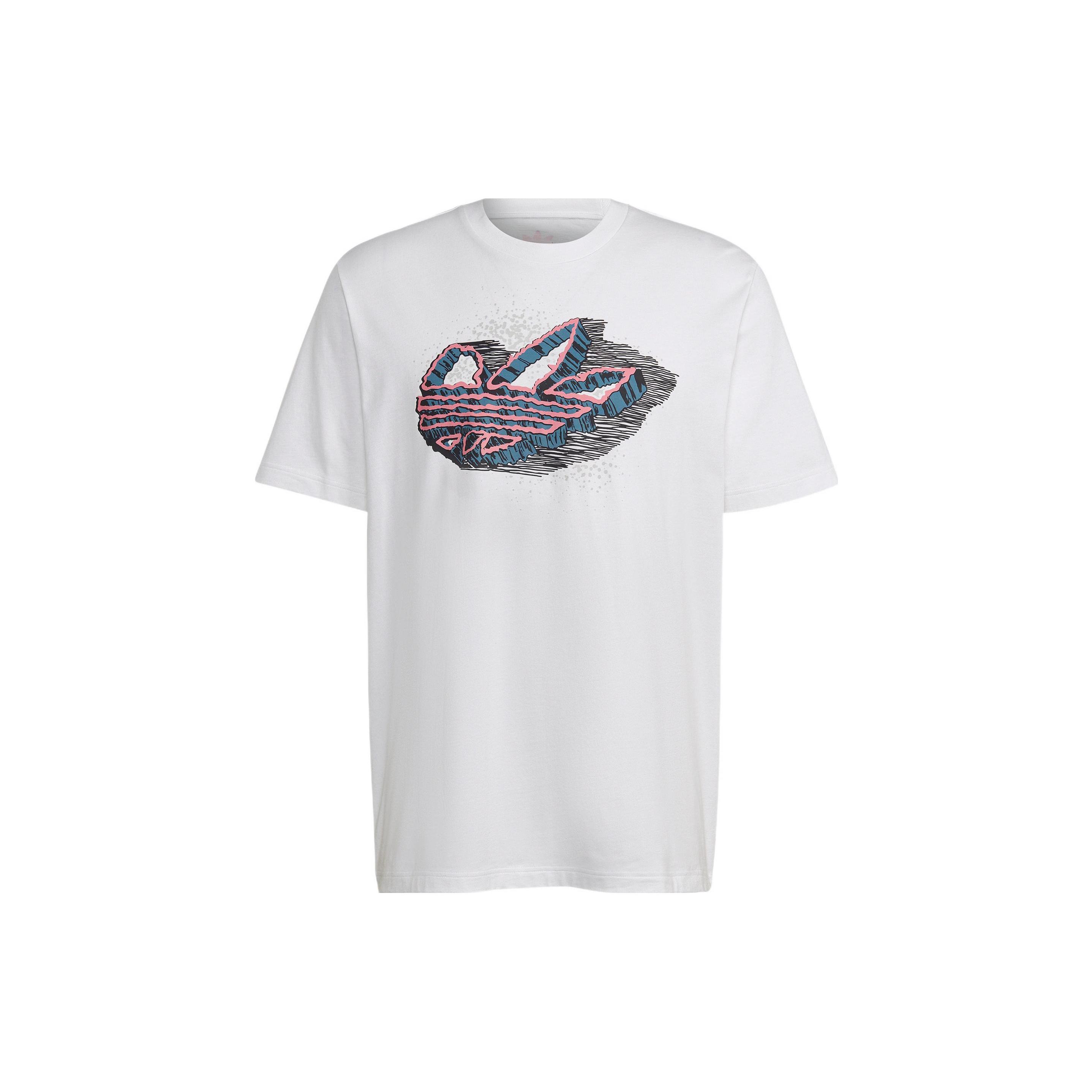 Мужская футболка Adidas Originals Rekive SpeedTrefoil с графическим принтом Белый HK7334 M