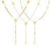 Vintage Temperament Collarbone Chain Stainless Steel Cross Notre Dame Beaded Y-Shaped Necklace Jewelry Nc-2104