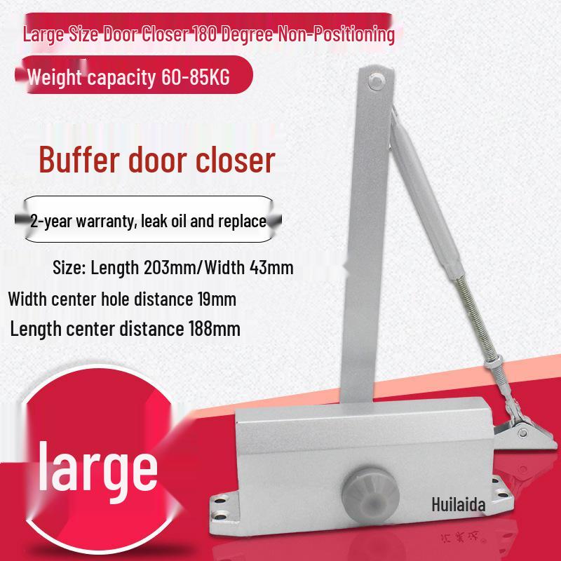 Automatischer hydraulischer Türschließer mit 90°-Feststellfunktion für Brand- und Flurtüren