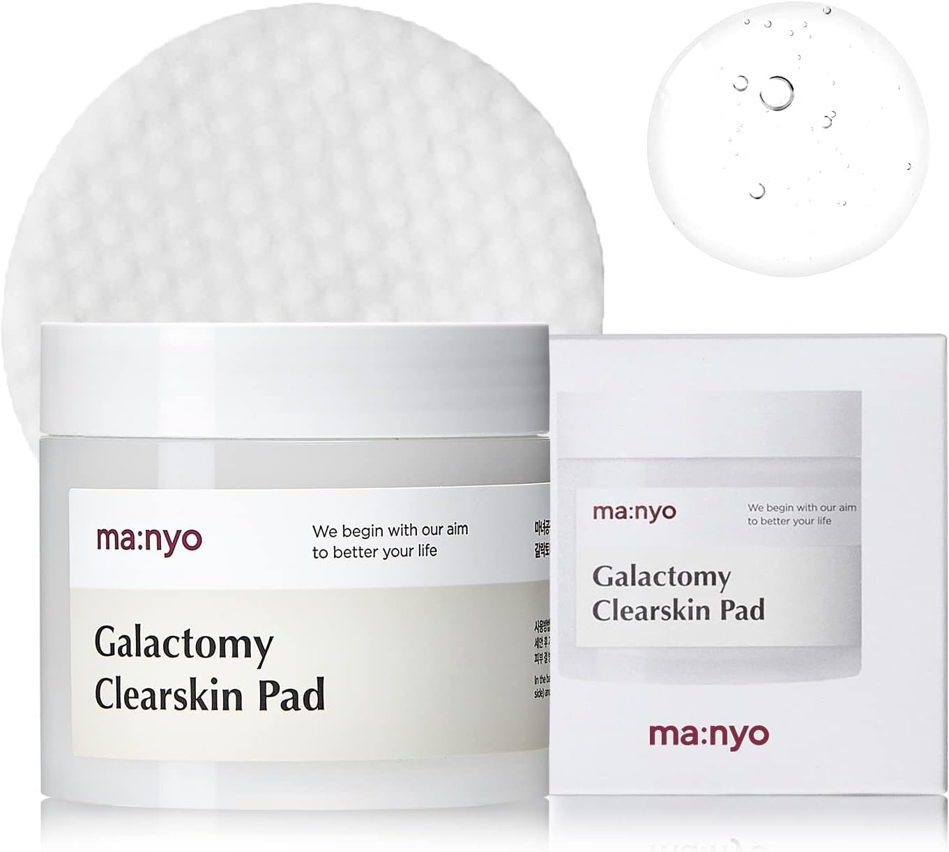 

Galactome Clear Skin Pads 60 sheets manyo