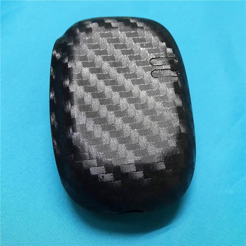 For Sta Rline B92 B93 B94 B62 B64 1 Pcs Carbon Fiber Silicone Car Key Case Russian 2-Way Car Alarm LCD Remote Control Cover Bag