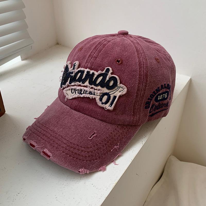 Letter Embroidery Washed Cotton Spring Summer Baseball Cap Men Women Outdoor Sports Snapback Sun Hat Hip Hop Dad Trucker Caps