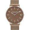 Coach Men's CHARLES Watch, Brown Dial, Stainless Steel, Mesh Strap, 14602471 (Official Import)