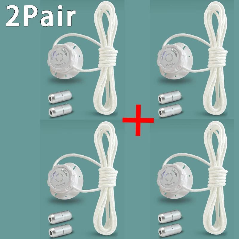 Thick Rope Automatic Shoelaces Swivel Buckle Laces Without Ties Black White Easy Installation Sneakers Shoelace Shoe Accessories