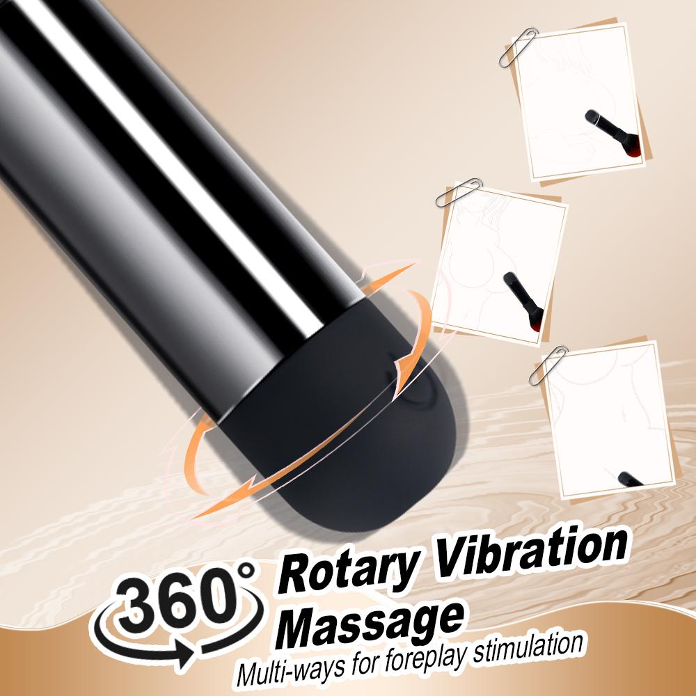 Make-up štětec G-bod vibrátor Sexuální hračky Výkonný vibrační stimulátor orgasmu klitorisu a bradavek USB bezdrátové nabíjení AV tyč masážní přístroj