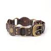 Wide Western Style Belt Women Alloy Buckle Vintage Punk Hip Hop Decorative Skirt Jeans Cargo Pants
