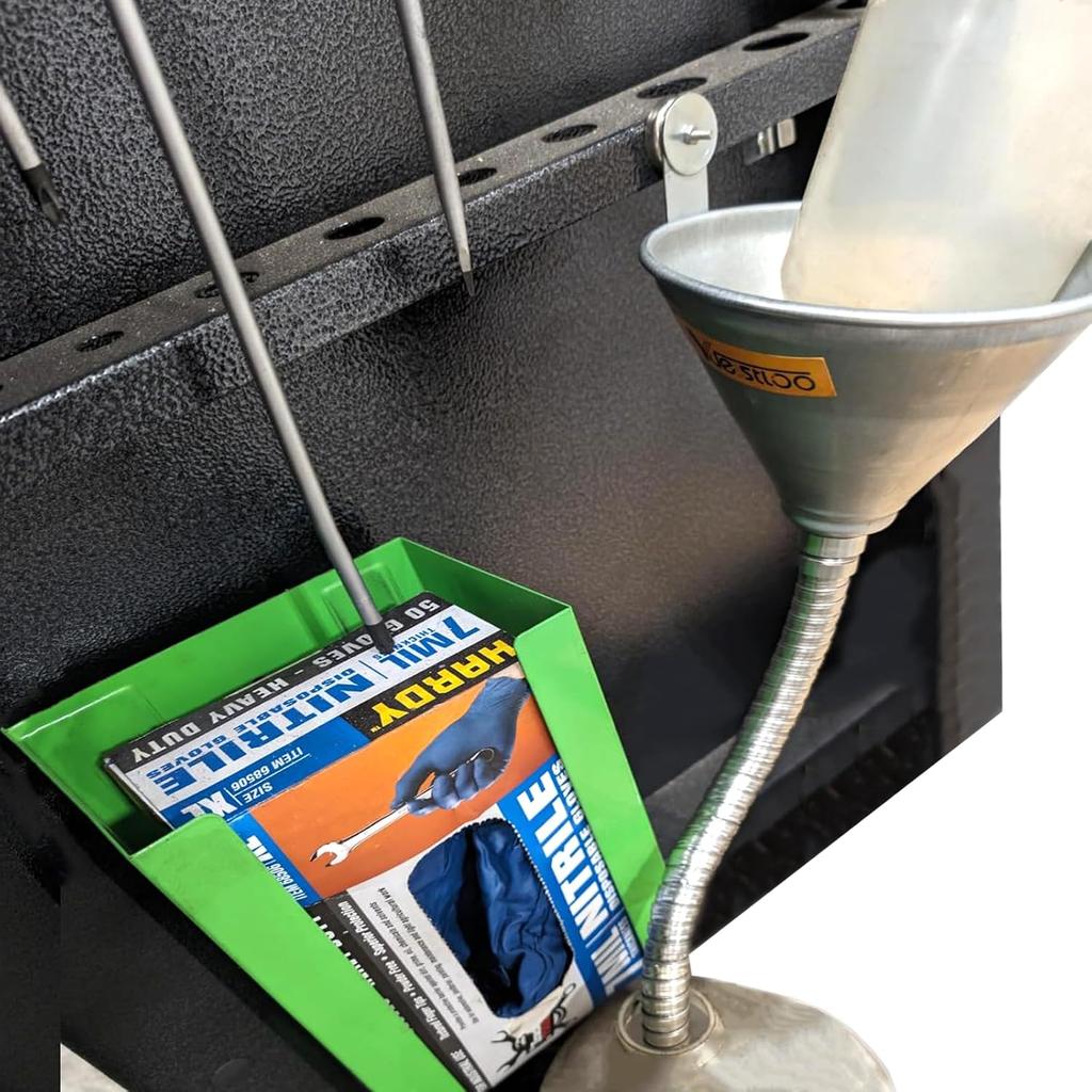 24.4" Steel Bendable Spout Funnel With Filter For All Automotive Oils, Metal Flexible Long Funnels For Automotive Use For Transmission Fluid, Diesel