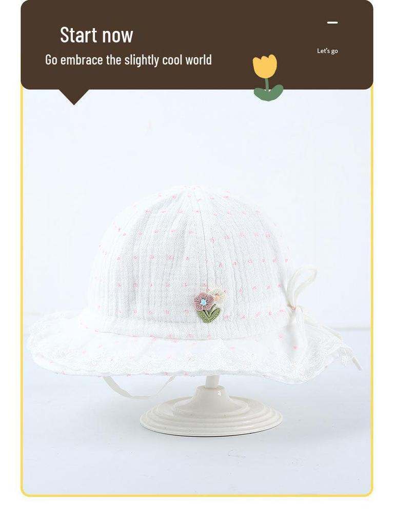 Adorable Baby Bucket Hat for Toddler Girls - Sun Protection for Spring & Autumn