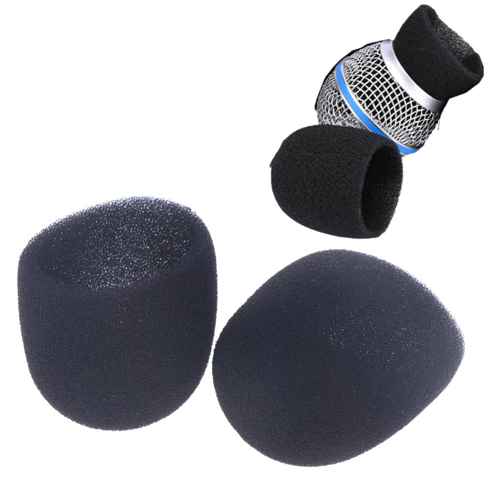 2/10Pcs Studio Windscreen Sponge Microphone Cap Microphone Protective Inner-Foam For   Slx24 Pgx24 Pg58 Beta58A