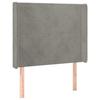 VidaXL LED Headboard Bedroom Furniture Single Bed Accessory Headboard Bed Frame Interior Light Grey 3123804