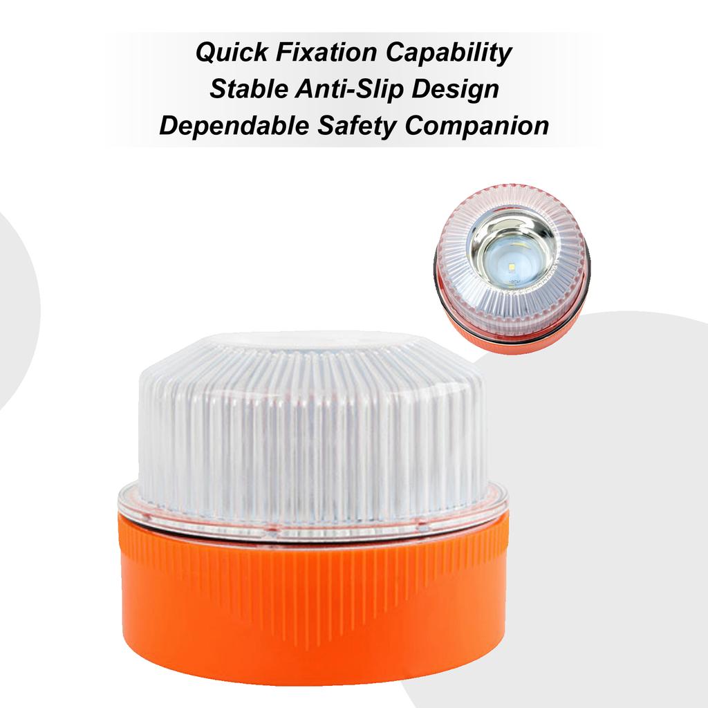 LED Strobe Lights LED Magnetic Double-Mode Auto Accessories With Battery Amber Strobe Lights For Trailer Tow Service Work