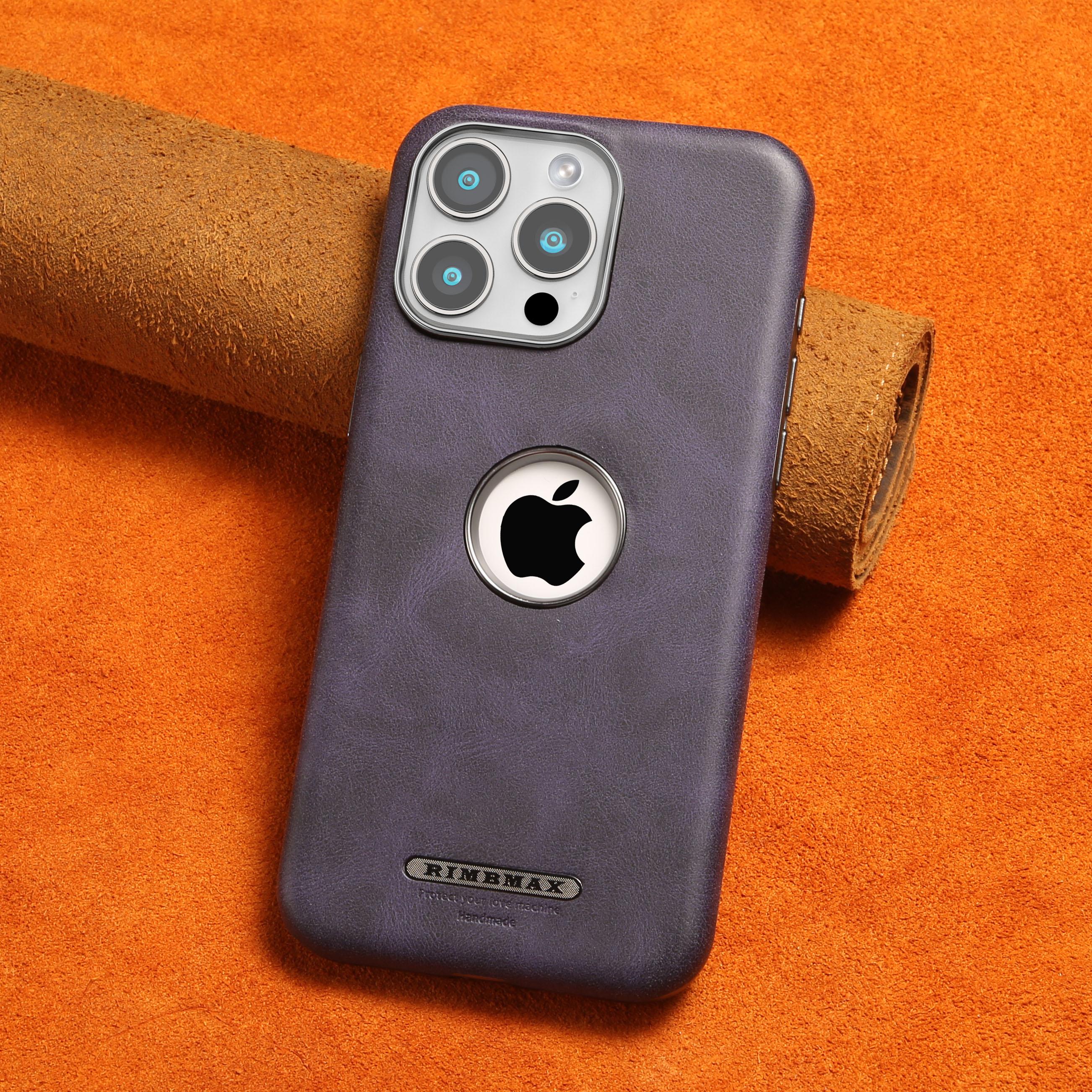 

Розкішний натуральний шкіряний чохол з MagSafe для iPhone 16 15 14 13 Pro Max 16Pro 15Pro гальванічний протиударний чохол Бездротова зарядка Захисні чохли iPhone 15 Pro Max темно-фіолетовий колір