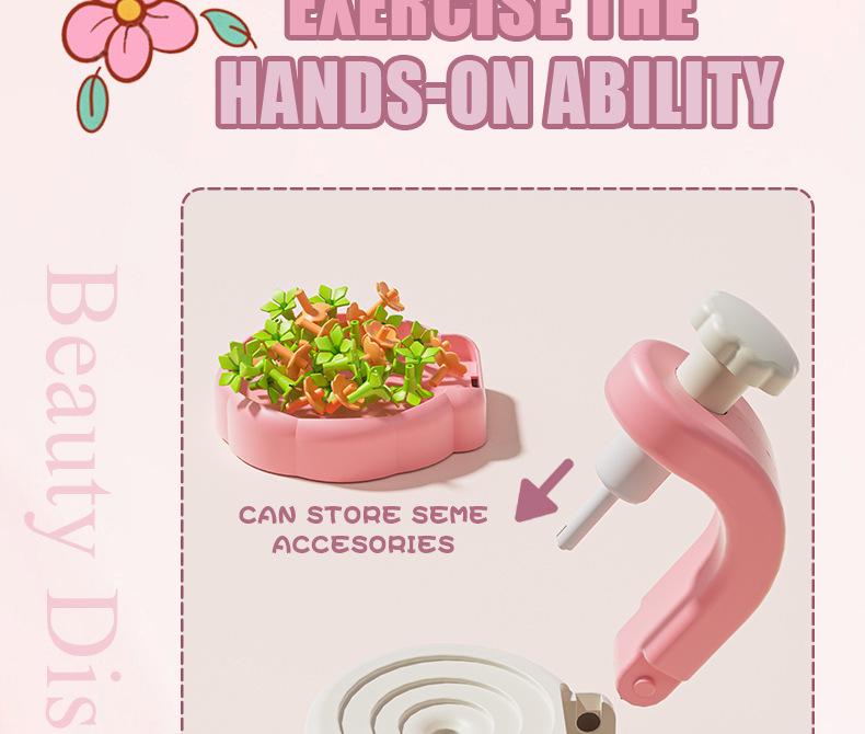 DIY Flower Bouquet Maker - Handmade Simulation Embossing Toy for Girls