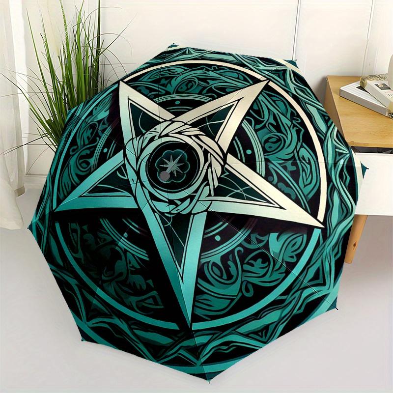 Enchanted Star Mandala Umbrella, Portable 3-Fold Umbrella for Men & Women,Christmas Gift ES145