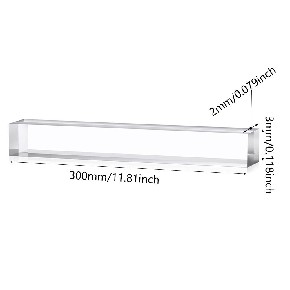

1pcs Transparents Square Acrylic Stick Bar, Clear for DIY Craft, Display Stand, Polished Edges, Multiple Sizes